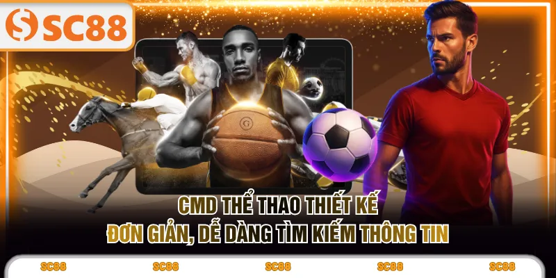CMD Thể Thao thiết kế đơn giản, dễ dàng tìm kiếm thông tin