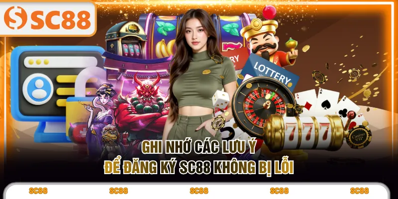 Ghi nhớ các lưu ý để đăng ký SC88 không bị lỗi
