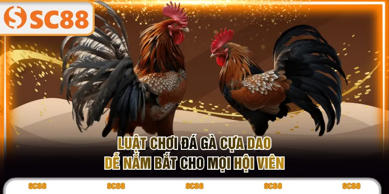Luật chơi đá gà cựa dao dễ nắm bắt cho mọi hội viên