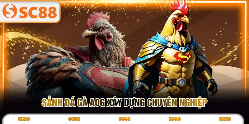 Sảnh đá gà AOG xây dựng chuyên nghiệp