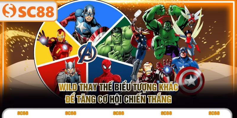 Wild thay thế biểu tượng khác để tăng cơ hội chiến thắng